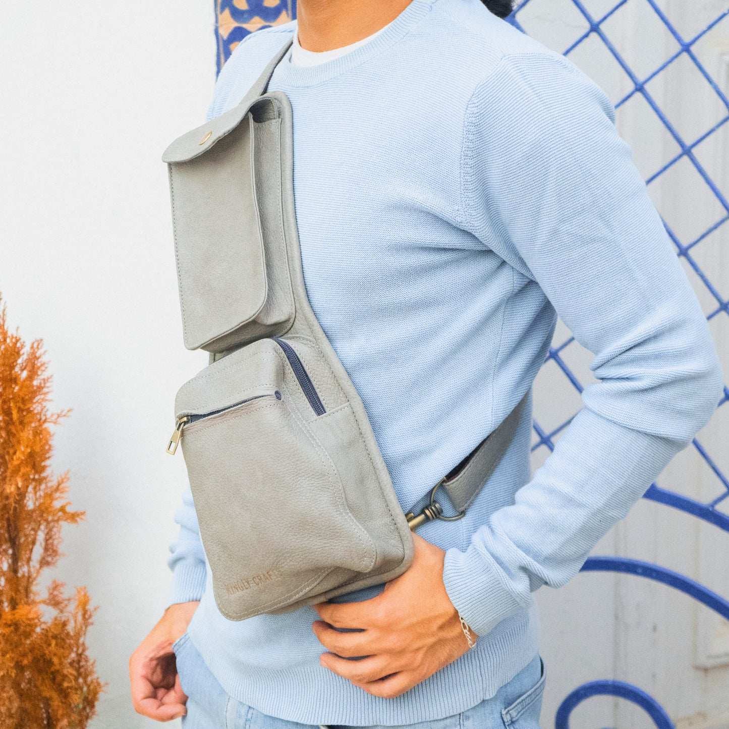 Tangier Adventurer Leather Sling Bag