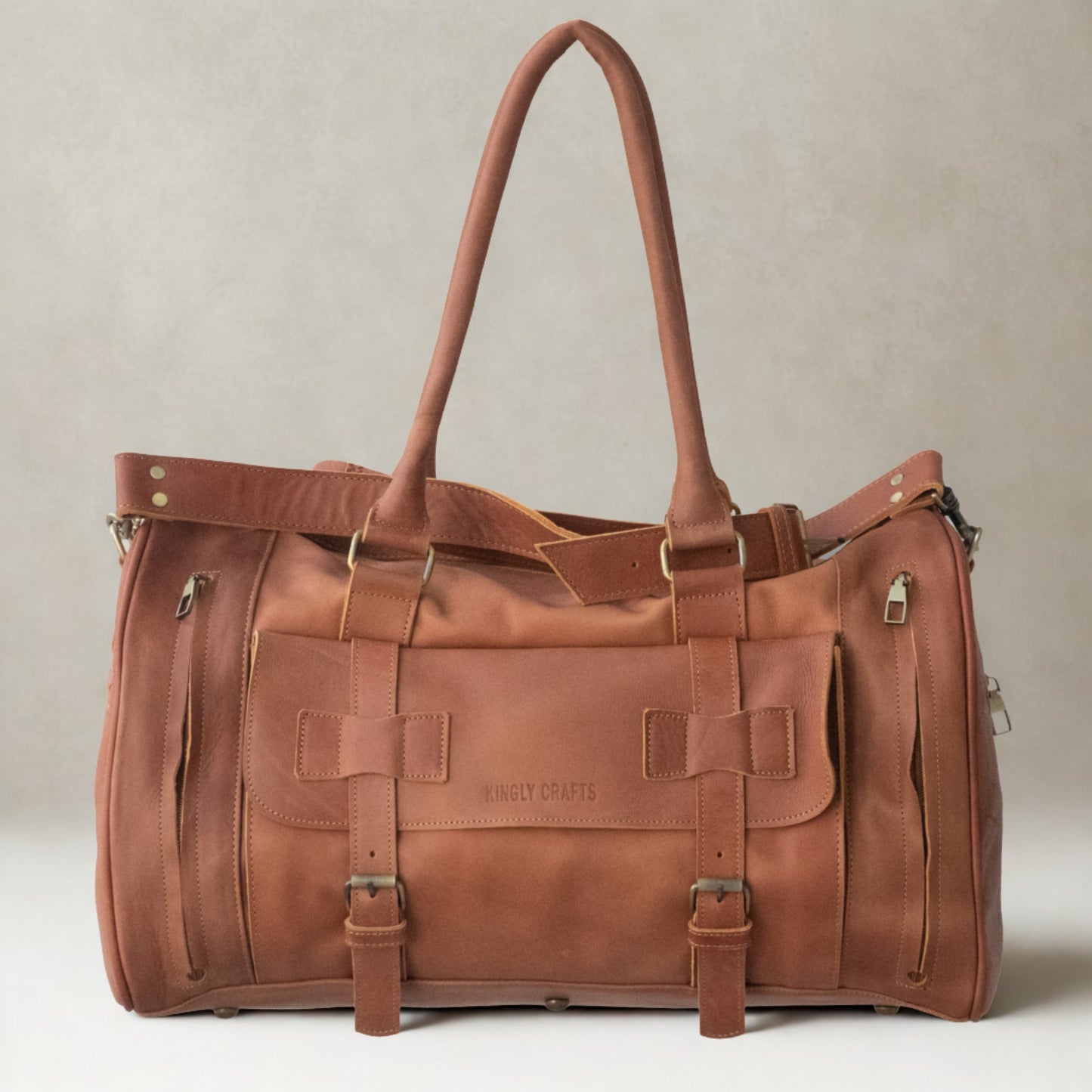 Atlas Escape Leather Weekender Bag