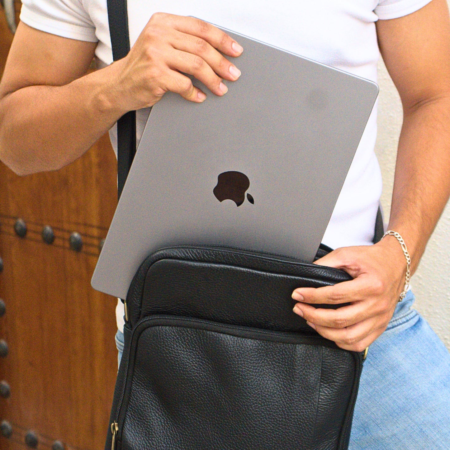 Rabat Heritage Leather Messenger Bag