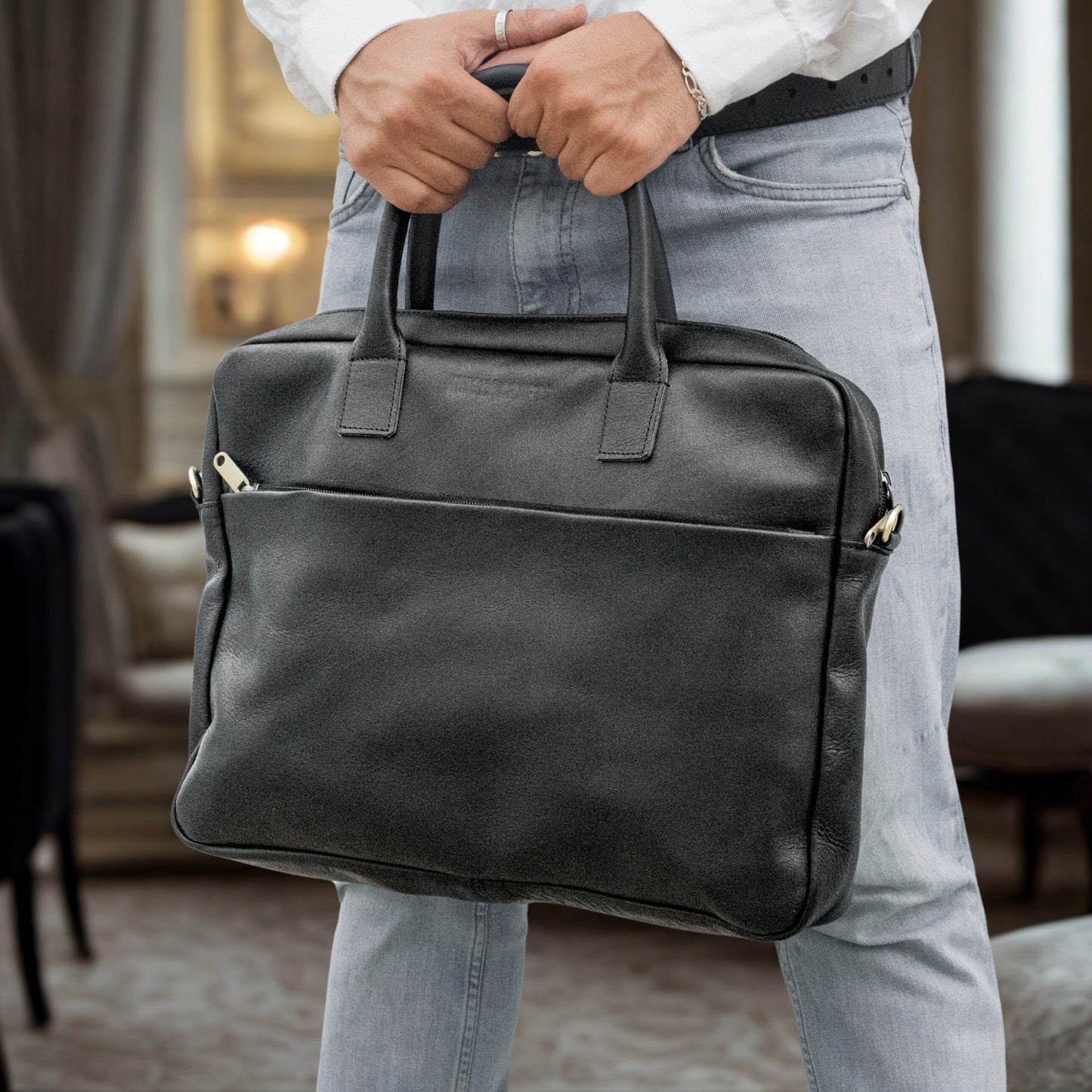 Medina Executive Leather Laptop Bag