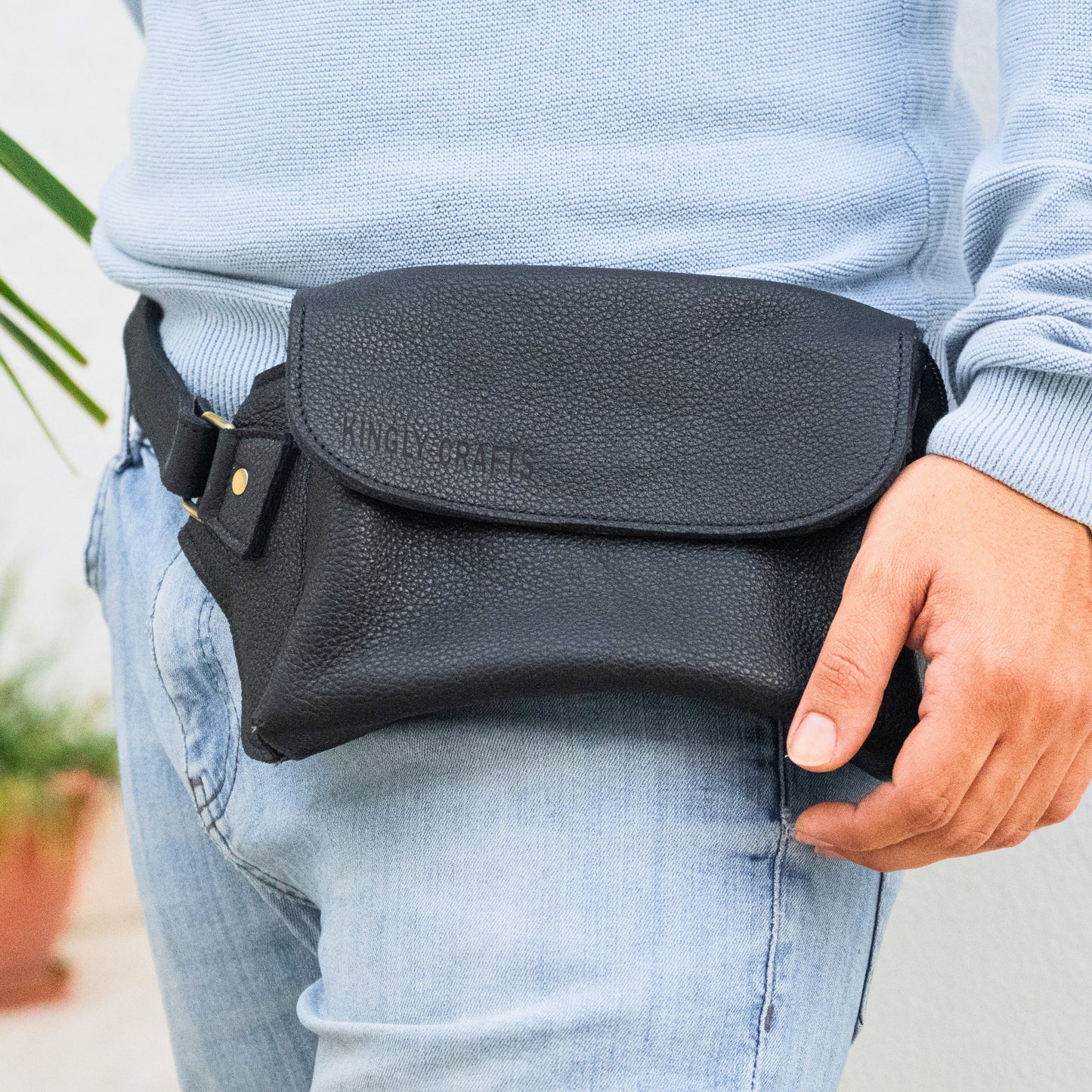 Oasis Waist Leather Bag