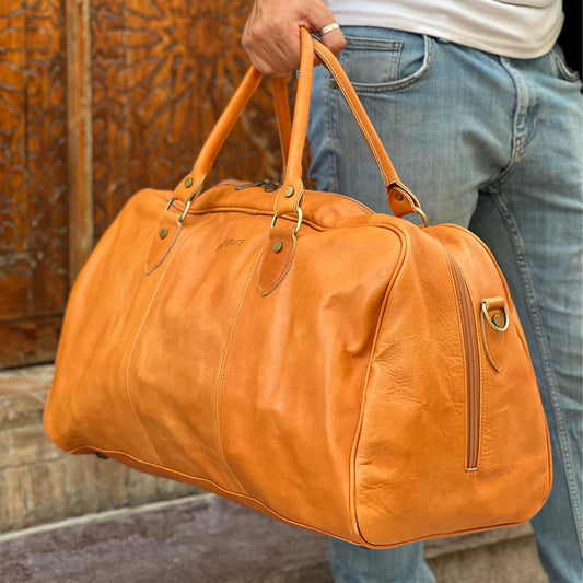 Sahara Voyager Leather Duffel Bag