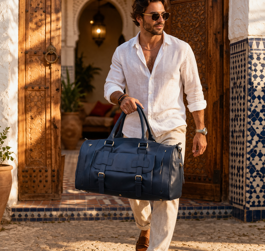 Atlas Escape Leather Weekender Bag