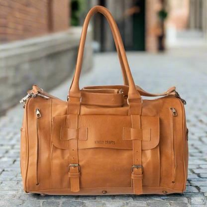 Atlas Escape Leather Weekender Bag