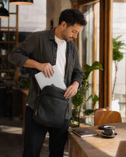 Rabat Leather Messenger Bag