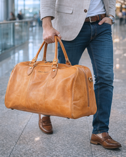 Sahara Voyager Leather Duffel Bagg