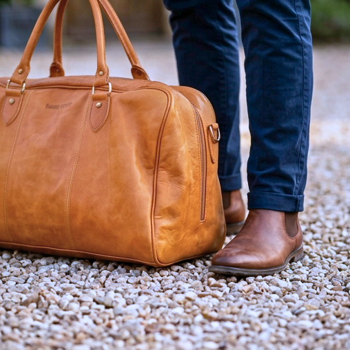 Sahara Voyager Leather Duffel Bag