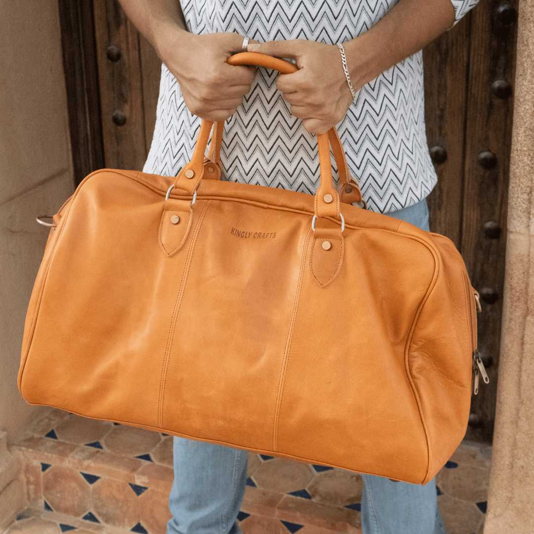 Sahara Voyager Leather Duffel Bag