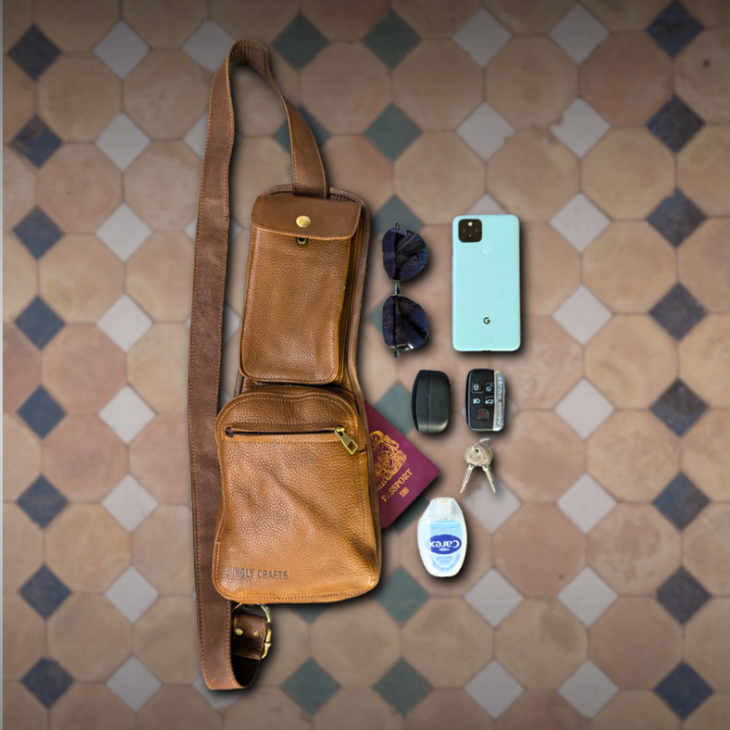 Tangier Adventurer Leather Sling Bag